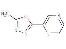 5-(2-pyrazinyl)-1,3,4-oxadiazol-2-amine