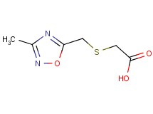 {[(3-methyl-1,2,4-oxadiazol-5-yl)methyl]thio}acetic acid