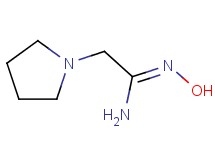 (1Z)-N'-hydroxy-2-(1-pyrrolidinyl)ethanimidamide