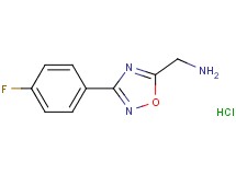 {[3-(4-fluorophenyl)-1,2,4-oxadiazol-5-yl]methyl}amine hydrochloride