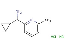 [cyclopropyl(6-methyl-2-pyridinyl)methyl]amine dihydrochloride
