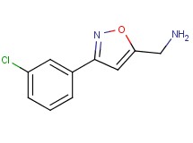 1-[3-(3-chlorophenyl)-5-isoxazolyl]methanamine