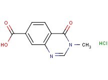 3-methyl-4-oxo-3,4-dihydro-7-quinazolinecarboxylic acid hydrochloride