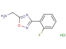 {[3-(2-fluorophenyl)-1,2,4-oxadiazol-5-yl]methyl}amine hydrochloride