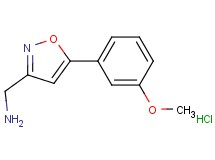{[5-(3-methoxyphenyl)-3-isoxazolyl]methyl}amine hydrochloride