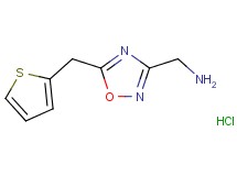 {[5-(2-thienylmethyl)-1,2,4-oxadiazol-3-yl]methyl}amine hydrochloride