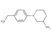 1-[4-(3-methyl-1-piperidinyl)phenyl]methanamine