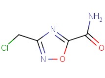 3-(chloromethyl)-1,2,4-oxadiazole-5-carboxamide