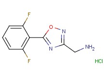 {[5-(2,6-difluorophenyl)-1,2,4-oxadiazol-3-yl]methyl}amine hydrochloride