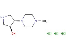 trans-4-(4-methyl-1-piperazinyl)-3-pyrrolidinol trihydrochloride