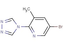 5-bromo-3-methyl-2-(4H-1,2,4-triazol-4-yl)pyridine