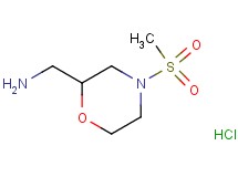 {[4-(methylsulfonyl)-2-morpholinyl]methyl}amine hydrochloride