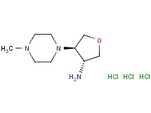 [trans-4-(4-methyl-1-piperazinyl)tetrahydro-3-furanyl]amine trihydrochloride