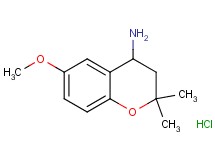 (6-methoxy-2,2-dimethyl-3,4-dihydro-2H-chromen-4-yl)amine hydrochloride (6-methoxy-2,2-dimethyl-3,4-dihydro-2H-chromen-4-yl)amine hydrochloride
