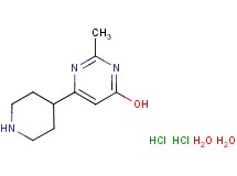 2-methyl-6-(4-piperidinyl)-4-pyrimidinol dihydrochloride dihydrate