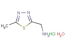 [(5-methyl-1,3,4-thiadiazol-2-yl)methyl]amine hydrochloride hydrate