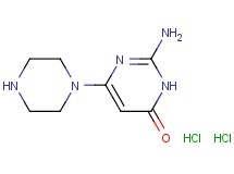 2-amino-6-(1-piperazinyl)-4(3H)-pyrimidinone dihydrochloride