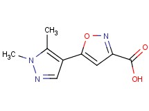5-(1,5-dimethyl-1H-pyrazol-4-yl)-3-isoxazolecarboxylic acid