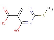 4-hydroxy-2-(methylthio)-5-pyrimidinecarboxylic acid