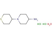 1-(tetrahydro-2H-thiopyran-4-yl)-4-piperidinamine dihydrochloride hydrate