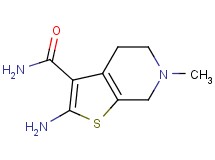 2-amino-6-methyl-4,5,6,7-tetrahydrothieno[2,3-c]pyridine-3-carboxamide
