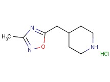 4-[(3-methyl-1,2,4-oxadiazol-5-yl)methyl]piperidine hydrochloride
