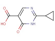 2-cyclopropyl-6-oxo-1,6-dihydro-5-pyrimidinecarboxylic acid