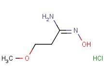(1E)-N'-hydroxy-3-methoxypropanimidamide hydrochloride