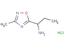[1-(3-methyl-1,2,4-oxadiazol-5-yl)propyl]amine hydrochloride