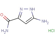 5-amino-1H-pyrazole-3-carboxamide hydrochloride