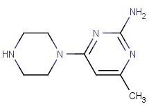4-methyl-6-(1-piperazinyl)-2-pyrimidinamine