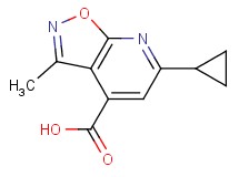 6-cyclopropyl-3-methylisoxazolo[5,4-b]pyridine-4-carboxylic acid