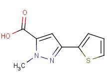 1-methyl-3-(2-thienyl)-1H-pyrazole-5-carboxylic acid