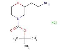 tert-butyl 2-(2-aminoethyl)morpholine-4-carboxylate hydrochloride tert-butyl 2-(2-aminoethyl)morpholine-4-carboxylate hydrochloride
