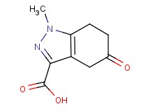 1-methyl-5-oxo-4,5,6,7-tetrahydro-1H-indazole-3-carboxylic acid