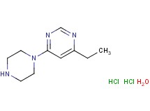 4-ethyl-6-(1-piperazinyl)pyrimidine dihydrochloride hydrate
