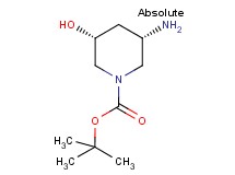tert-butyl (3S,5R)-3-amino-5-hydroxy-1-piperidinecarboxylate