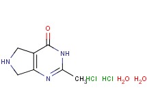 2-methyl-3,5,6,7-tetrahydro-4H-pyrrolo[3,4-d]pyrimidin-4-one dihydrochloride dihydrate