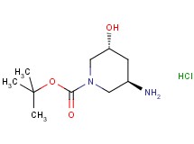 tert-butyl trans-3-amino-5-hydroxy-1-piperidinecarboxylate hydrochloride