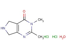2,3-dimethyl-3,5,6,7-tetrahydro-4H-pyrrolo[3,4-d]pyrimidin-4-one dihydrochloride hydrate