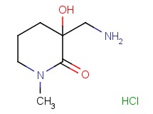 3-(aminomethyl)-3-hydroxy-1-methyl-2-piperidinone hydrochloride