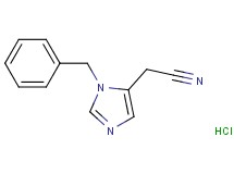 (1-benzyl-1H-imidazol-5-yl)acetonitrile hydrochloride