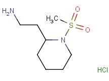 {2-[1-(methylsulfonyl)-2-piperidinyl]ethyl}amine hydrochloride