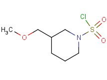 3-(methoxymethyl)-1-piperidinesulfonyl chloride