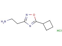 [2-(5-cyclobutyl-1,2,4-oxadiazol-3-yl)ethyl]amine hydrochloride