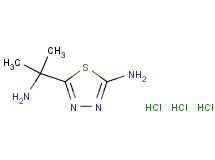 5-(1-amino-1-methylethyl)-1,3,4-thiadiazol-2-amine trihydrochloride