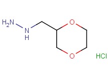 (1,4-dioxan-2-ylmethyl)hydrazine hydrochloride