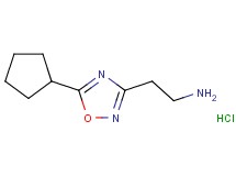 [2-(5-cyclopentyl-1,2,4-oxadiazol-3-yl)ethyl]amine hydrochloride