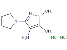 1,5-dimethyl-3-(1-pyrrolidinyl)-1H-pyrazol-4-amine dihydrochloride