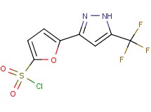 5-[5-(trifluoromethyl)-1H-pyrazol-3-yl]-2-furansulfonyl chloride